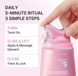 Sculpting jawline and neck with Medicube PDRN collagen gua sha neck wrinkle cream to promote elastic skin.