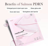 Texture close-up of the PDRN Pink Glow Full Set showing serum, toner, and cream consistency