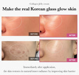Before and after using Medicube PDRN Pink Peptide Serum