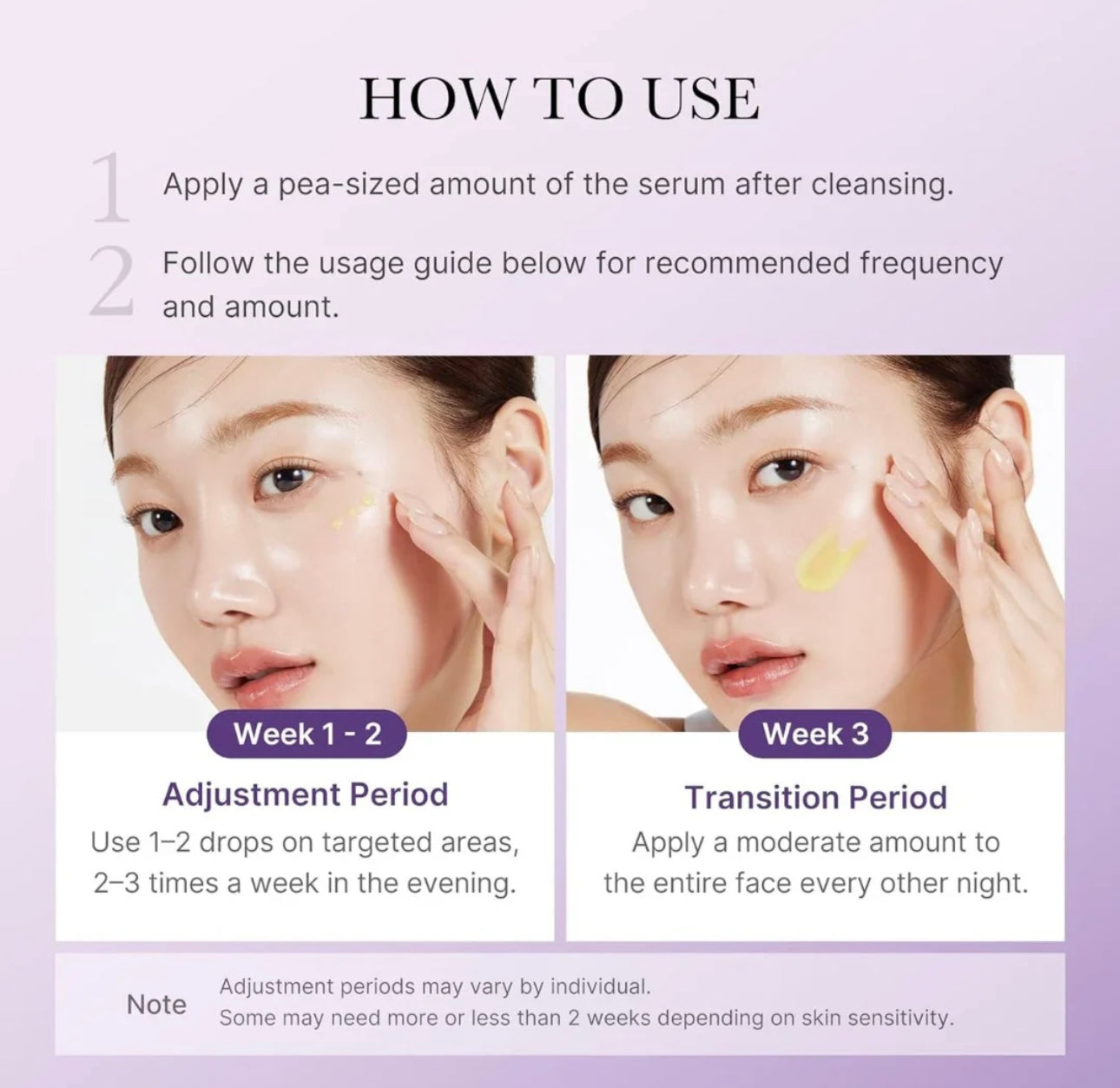 Medicube Retinol NMN Boosting Serum 30ml usage instructions and low-irritation formula details.