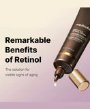 Dropper dispensing a small clear serum drop — texture of Medicube Vita A retinol serum.