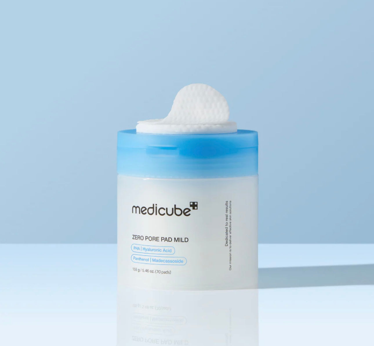 Medicube Zero Pore Mild Pad jar – gentle daily toner pads for sensitive skin, pore care and mild exfoliation.