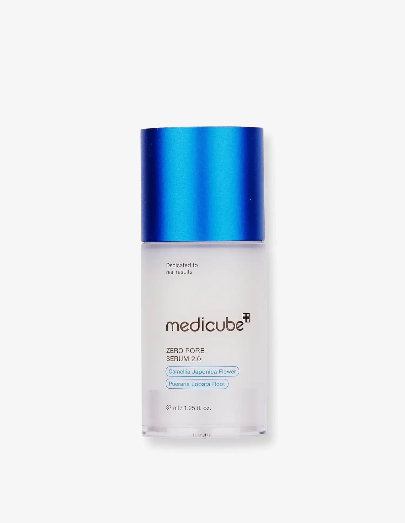 Back packaging of Medicube Zero Pore Serum 2.0 showing ingredients and instructions for the zero pore serum 2.0.