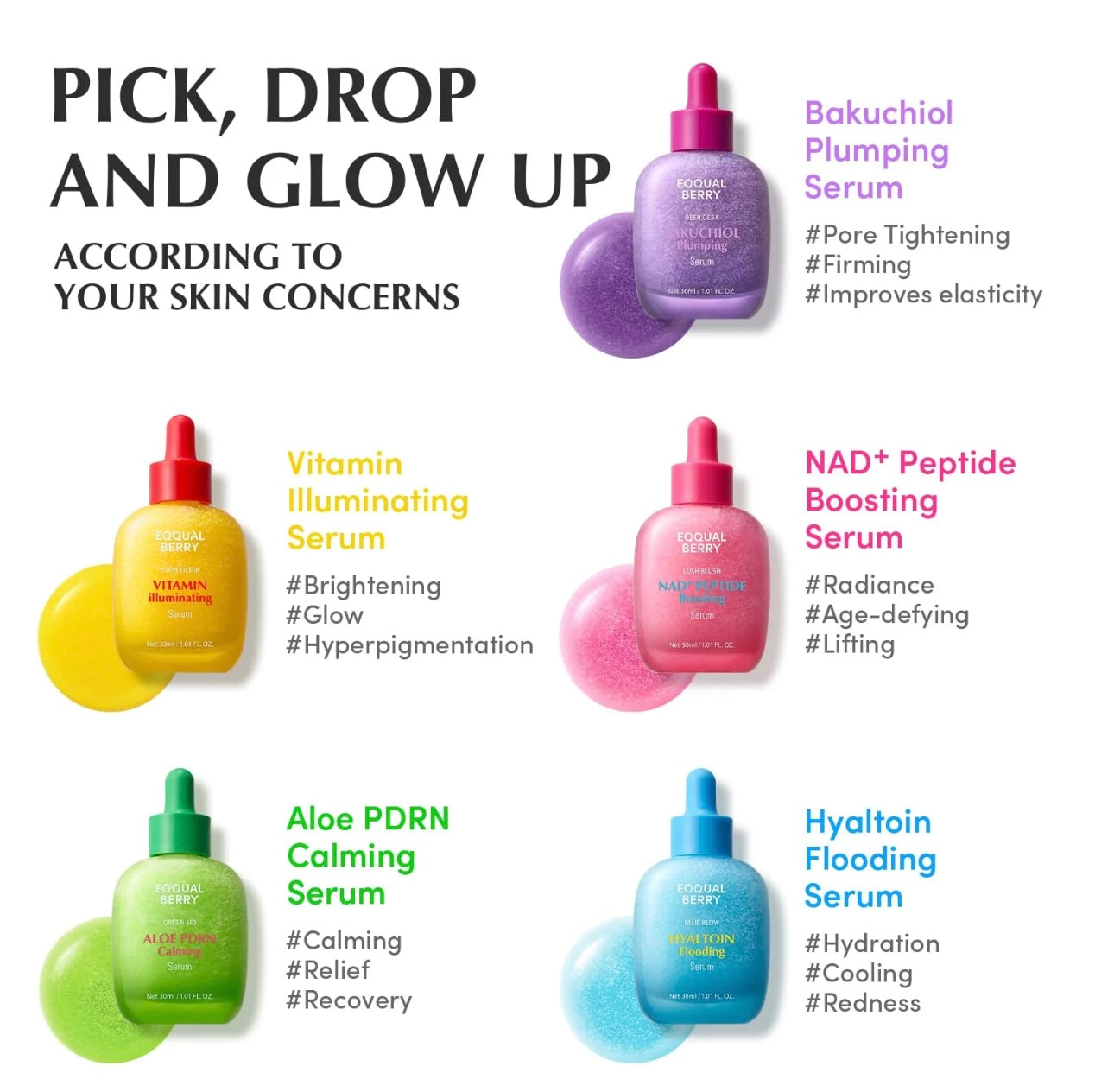 Glowy, glass‑skin result after applying the eqqualberry hyaltoin flooding serum, a hyaltoin flooding skincare essential.