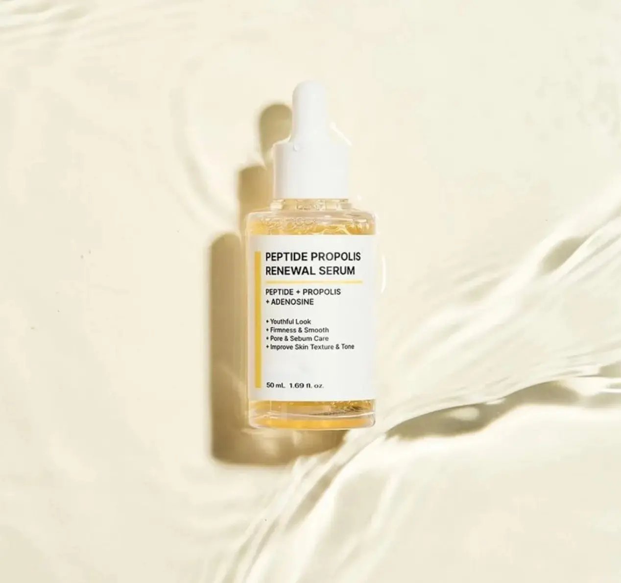 NIDA Peptide Propolis Renewal Serum 50ml bottle with dropper