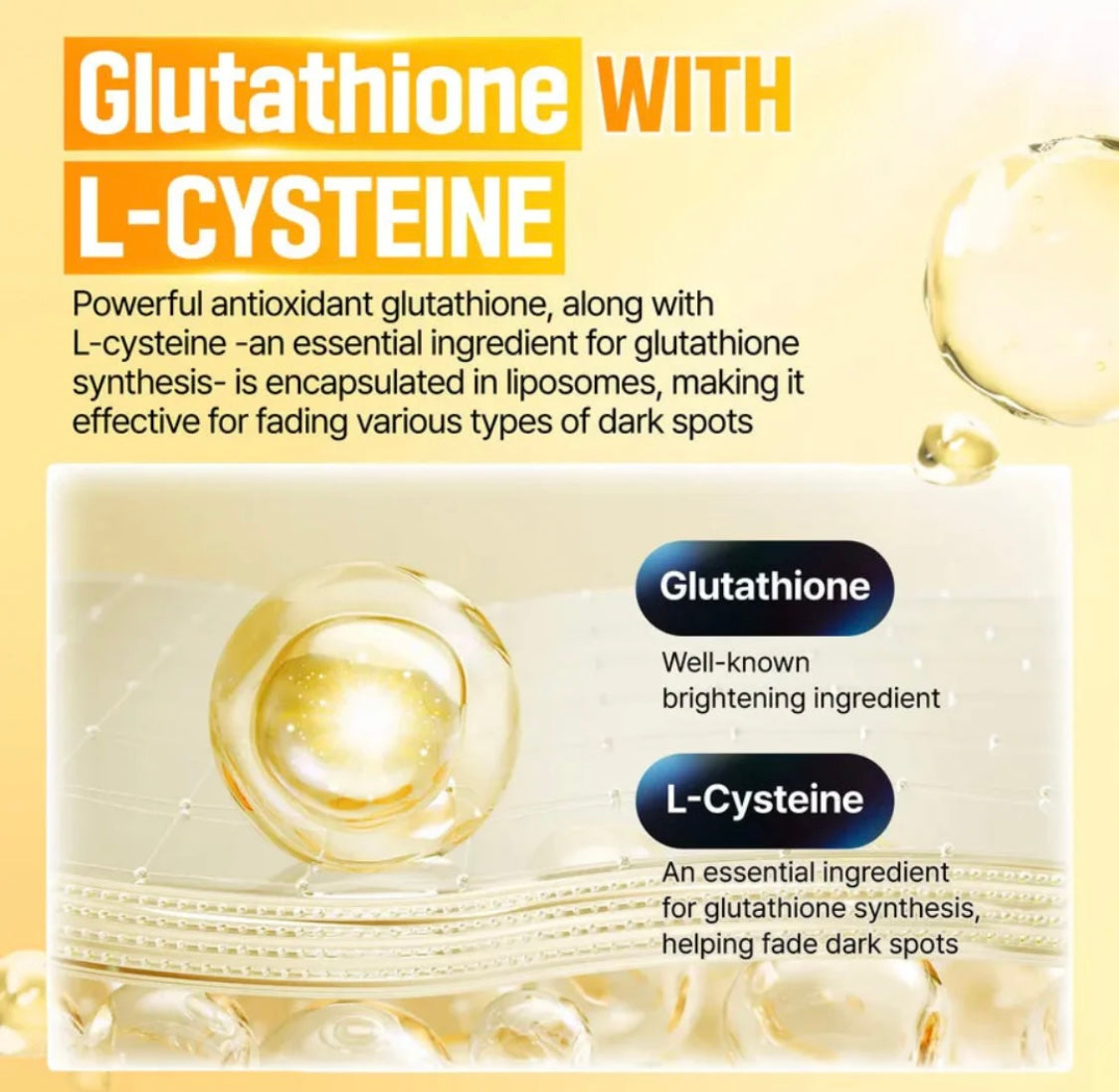 Open jar of Numbuzin Glutathione Vitamin Spot Cream showing rich formula