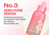 Key active ingredients of Numbuzin No.3 bifida bakuchiol zero pore serum: bifida ferment lysate and bakuchiol on a natural background