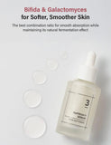 Back label of Numbuzin No. 3 skin serum showing ingredients and directions for the no 3 skin softening formula
