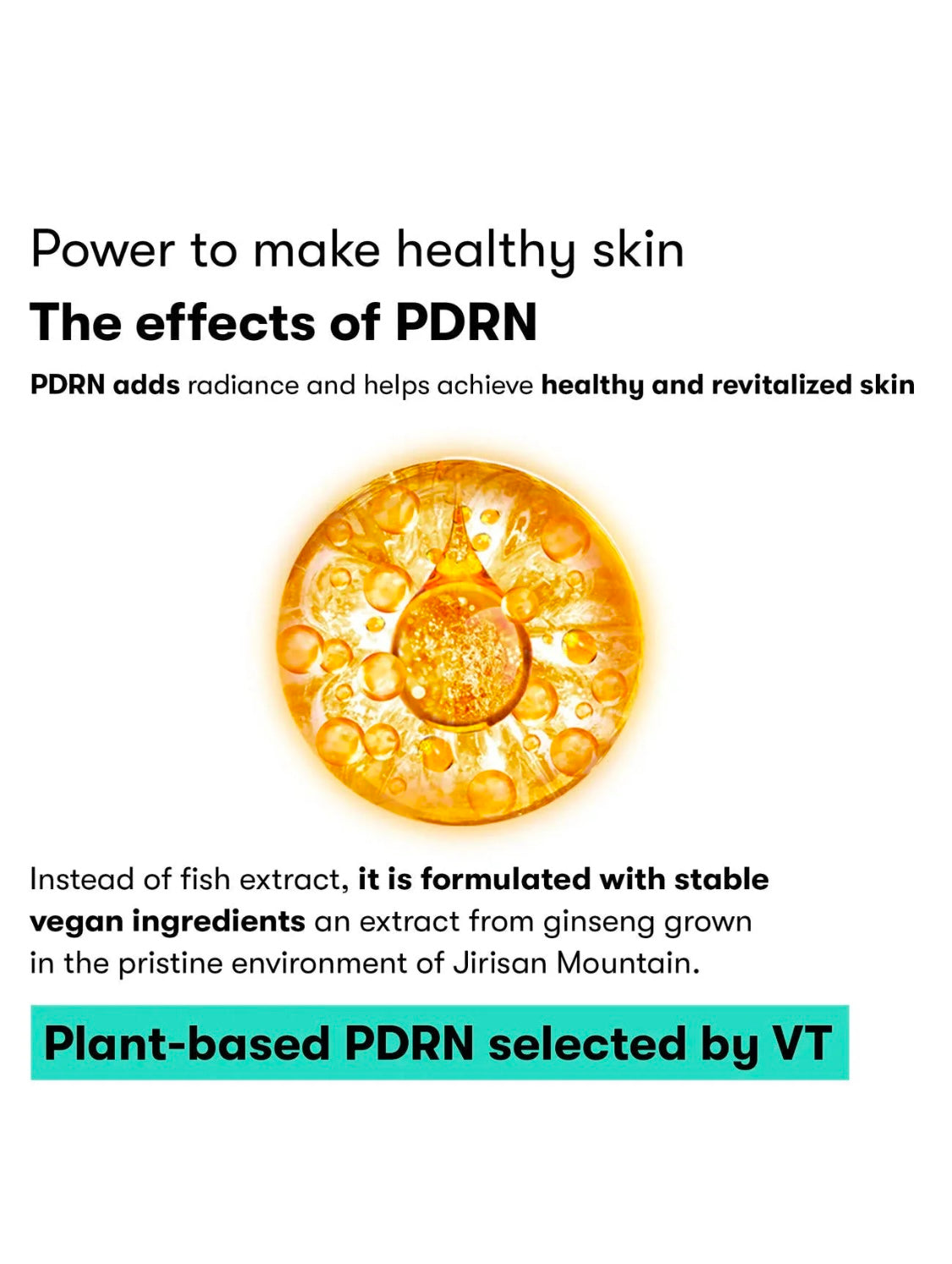 Infographic explaining how VT PDRN Essence 100 strengthens the skin barrier.