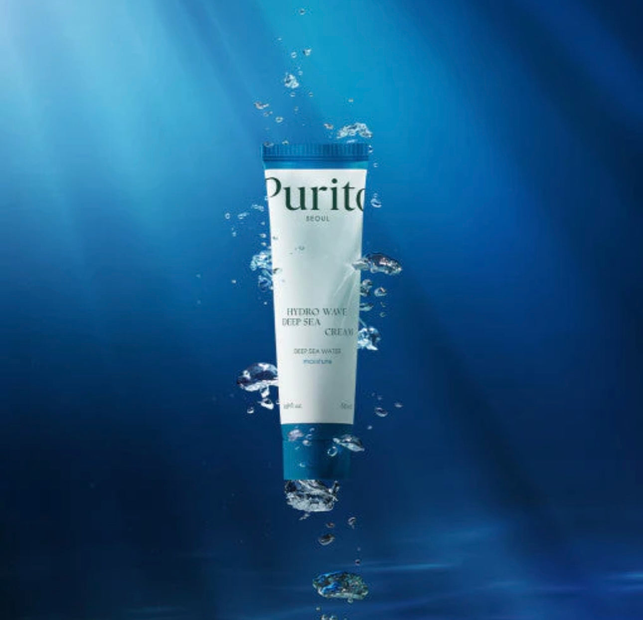 Illustration of deep sea water and ceramide complex in the Seoul Hydro Wave cream for intense moisture