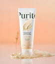 Purito Oat-in Gentle Exfoliating Face Cleanser 150ml bottle on white background, creamy label with oat illustration.