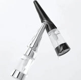 A close-up of the Reedle Shot Lip Plumper Expert applicator and sleek bottle design.
