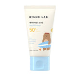 Round Lab Baby Mild Sun Cream SPF 50 PA 60ml with natural skincare background