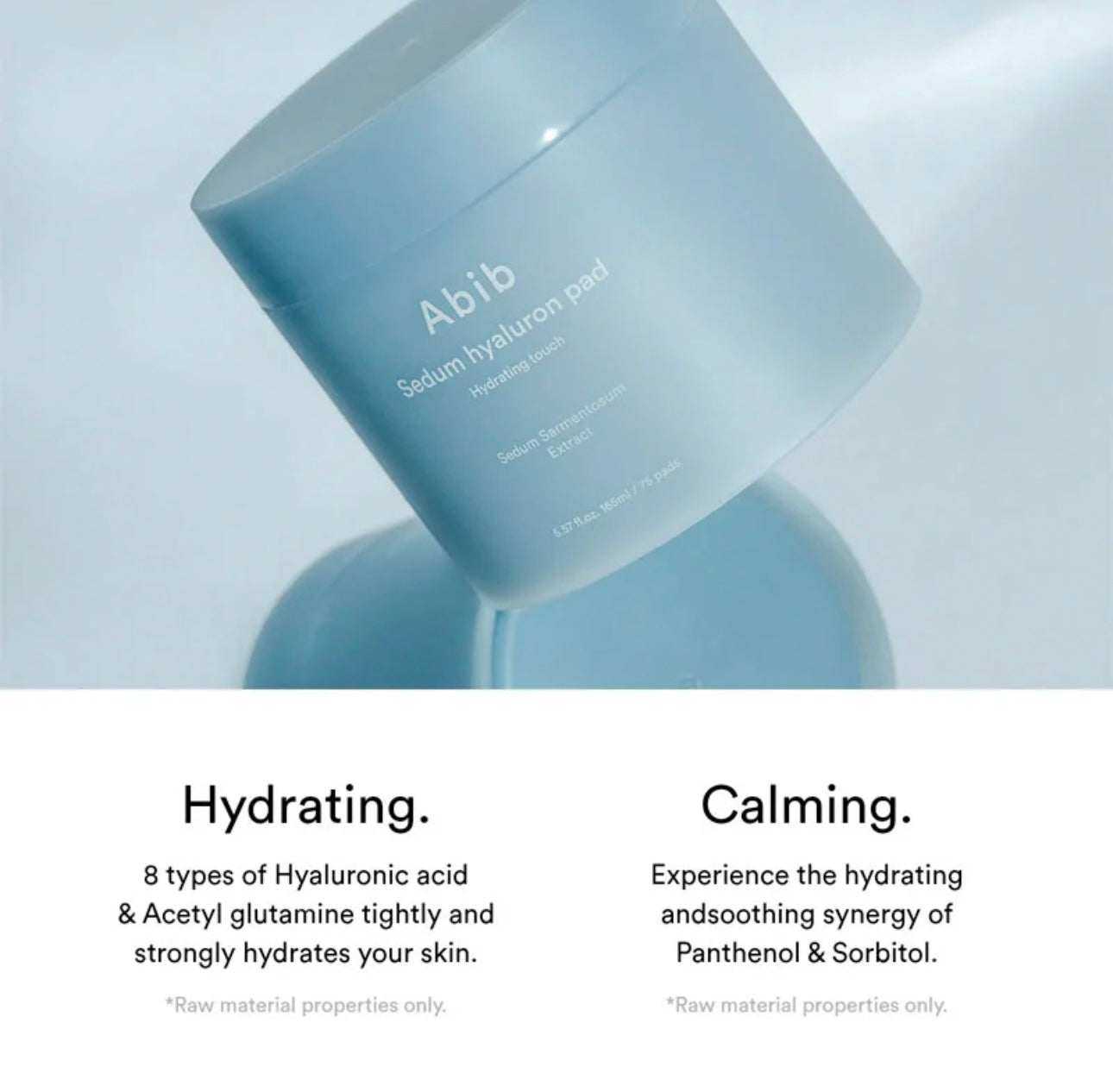 Calm, hydrated, and glowing skin after using the Abib Sedum Pad