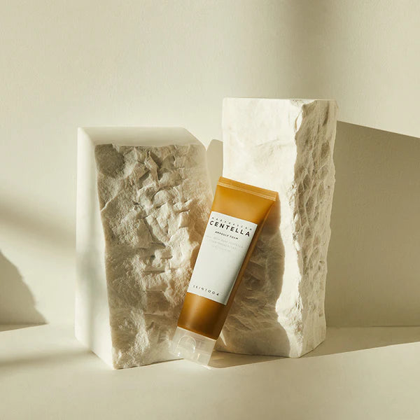 Creamy lather of Madagascar Centella Ampoule Foam — rich foam texture that cleans without drying