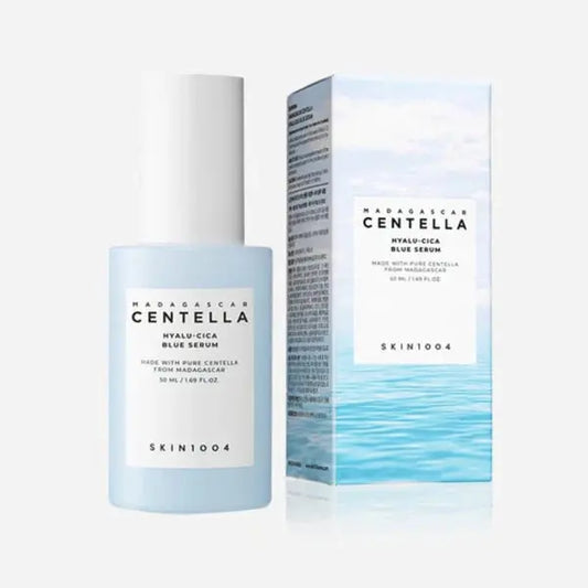 SKIN1004 Madagascar Centella Hyalu-Cica Blue Serum 50ml Twin Pack Set – 2 bottles of hydrating Korean skincare serum