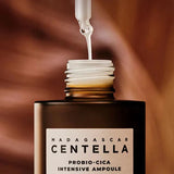 How to use: apply 2–3 drops of SKIN1004 Madagascar Centella Probio-Cica Intensive Ampoule after cleansing and toning.
