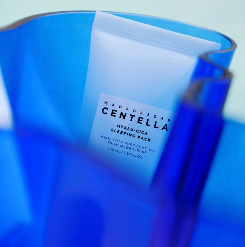 Front packaging of SKIN1004 Madagascar Centella Hyalu-Cica Sleeping Pack (100ml)