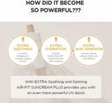 How to apply the Centella Air-Fit Suncream Plus for best coverage and protection.