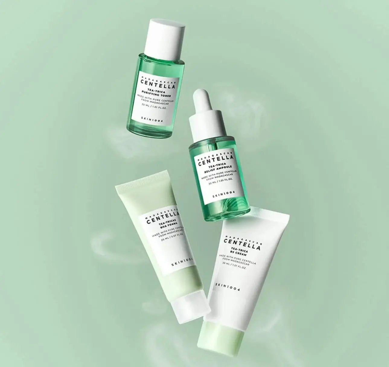 Tea-Trica BHA Foam Cleanser 20ml — gentle purifying face wash with Centella Asiatica and Tea Tree Leaf Water