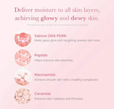 Skincare routine step using Medicube PDRN pink niacinamide milky toner on a cotton pad.