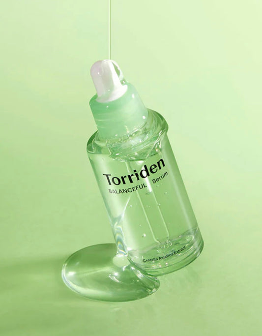 Front box of Torriden Balanceful Cica Serum for sensitive skin.