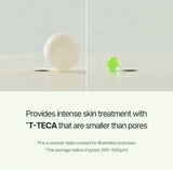 Visual showing skin before and after using the serum for a balanced complexion.