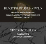 Visual of smooth, refined skin texture from using the Black Truffle Reedle Shot 100.