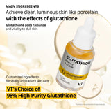 Applying VT Glutathione G2 Brightening Ampoule to face