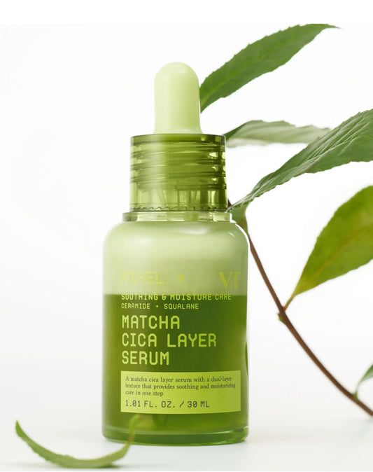 VT Cosmetics Matcha Cica Layer Serum 30ml - soothing Korean skincare bottle