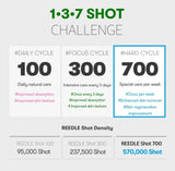 VT Reedle Shot lineup — 100, 300 and 700 versions for comparison