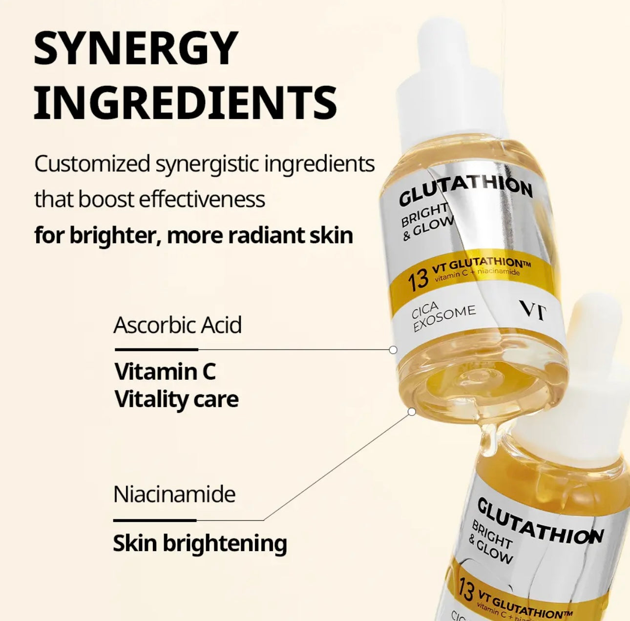 Glutathione G2 Brightening Ampoule ingredients and details on back label