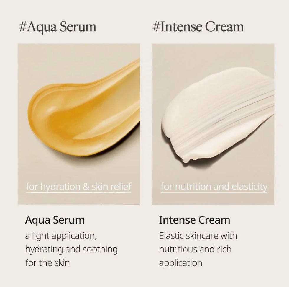 Rich and smooth texture of the White Truffle Double Serum & Cream by D'Alba