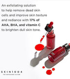 Dropper releasing red Bloody Peel serum AHA/BHA chemical exfoliant from Zombie Beauty by SKIN1004.